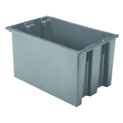 23-1/2" L x 15-1/2" W x 12" Hgt. Gray Akro-Mils® Nest & Stack Container