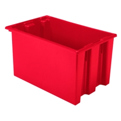 23-1/2" L x 15-1/2" W x 12" Hgt. Red Akro-Mils ® Nest & Stack Container