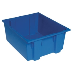 23-1/2" L x 19-1/2" W x 10" Hgt. Blue Quantum® Stack & Nest Tote