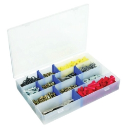 Zerust ® IDS™ Utility Storage Box with 4 Fixed Compartments - 13-1/2" L x 9-5/8" W x 2" Hgt.