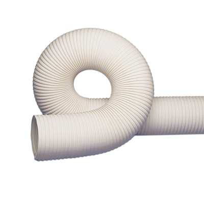 4" RFH White Thermoplastic Rubber Reinforced Hose with Wire Helix