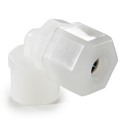 3 Parker P10EU10 5/8" OD x 5/8" OD Union Elbow Black Polypropylene Fittings 3 Parker P10EU10 5/8" OD x 5/8" OD Union Elbow Black Polypropylene Fittings