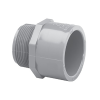 1/2" Schedule 80 Gray CPVC Thread x Socket Male Adapter