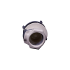 3/8" Hose Barb HFC 35 Series Polysulfone Bulkhead Panel Mount Coupling Body - Shutoff (Insert Sold Separately)