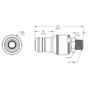 1/2" NPT Valved CPC™ Pipe Thread Non-Spill Coupling Insert (Body Sold Separately)