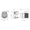 3/4" MNPT HFC 12 Series Polypropylene Coupling Body - Shutoff (Insert Sold Separately)