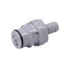 3/8" In-Line Hose Barb HFC 12 Series Polypropylene Coupling Insert - Shutoff (Body Sold Separately)