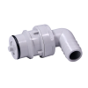 1/2" Hose Barb HFC 12 Series Polypropylene Elbow Coupling Insert - Shutoff (Body Sold Separately)