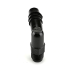 1/8" NPT x 3/8" Hose ID Black HDPE Elbow