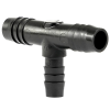 3/8" x 1/2" x 1/2" Hose ID Black HDPE Tee