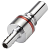 1/4" Hose Barb LQ4 Chrome Plated Brass Valved Insert - Red (Body Sold Separately)