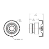 38mm Dispensing Acetal Cap & Silicone O-ring