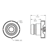 38mm Dispensing Acetal Cap & EPDM O-ring with Thread Seal
