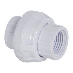 1/2" Schedule 40 White PVC Threaded Union
