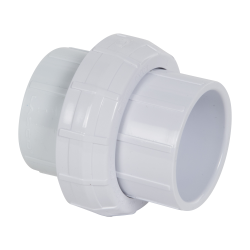 1-1/2" Schedule 40 White PVC Socket Union