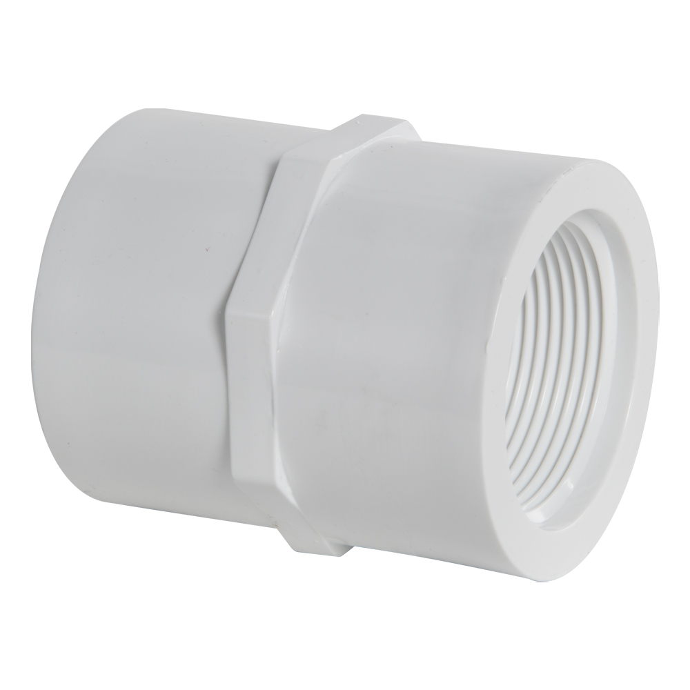 1-1/4" PVC Schedule 40 Threaded Female Coupling