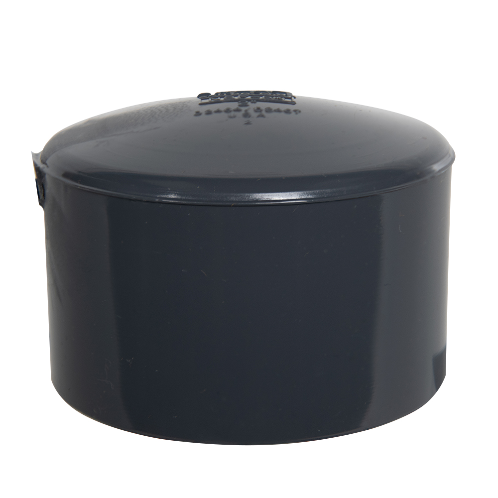 2" Schedule 80 Gray PVC Socket Cap
