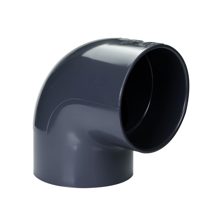 6" Schedule 40 Gray PVC Socket 90° Elbow