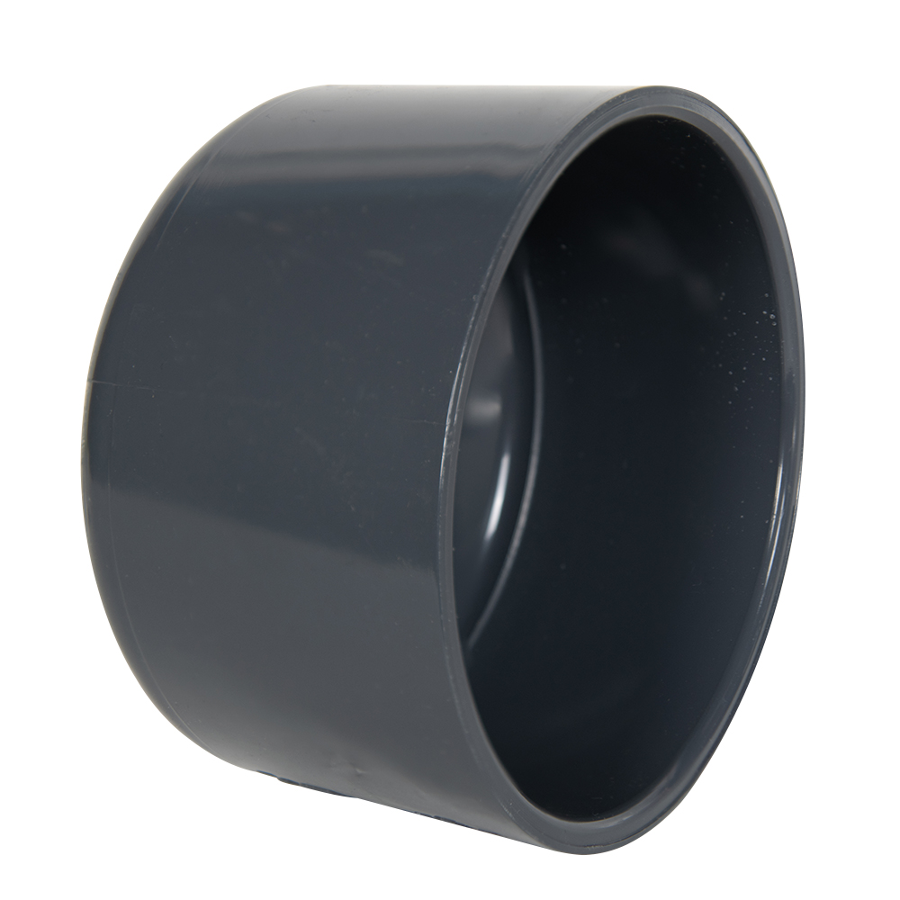 6" Schedule 40 Gray PVC Socket Cap