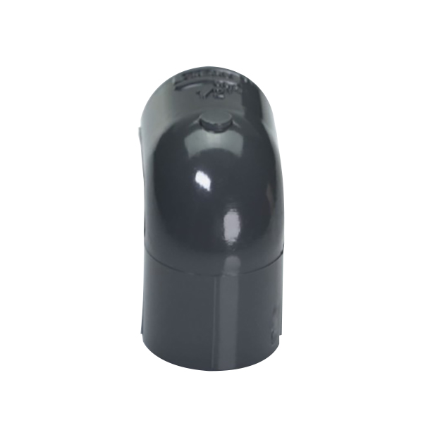 1/2" Schedule 40 Gray PVC Socket 90° Elbow
