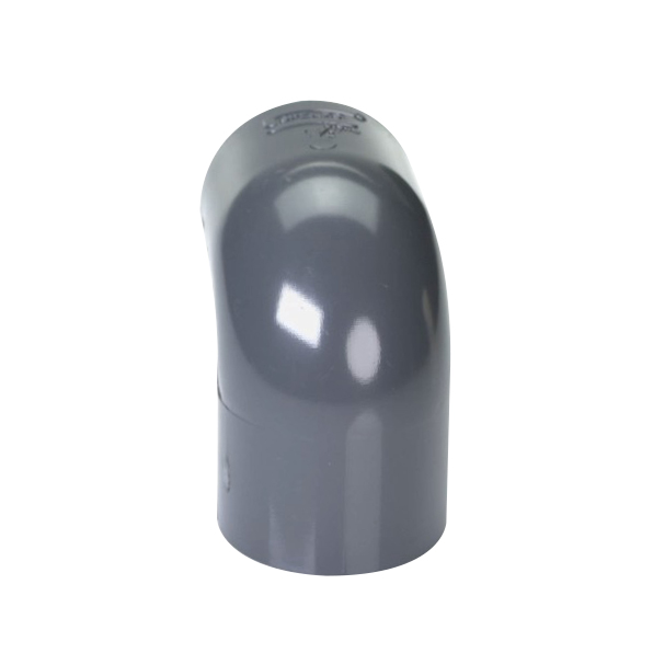 1-1/2" Schedule 40 Gray PVC Socket 90° Elbow