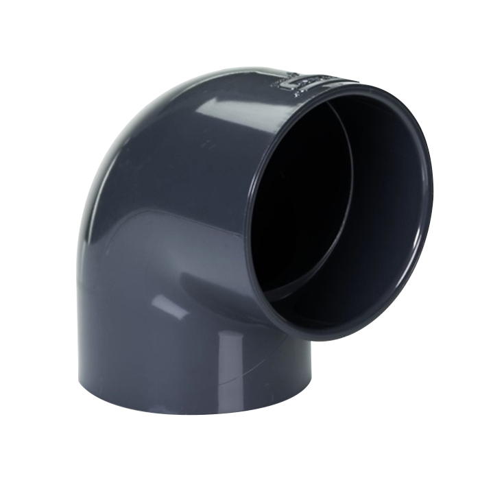4" Schedule 40 Gray PVC Socket 90° Elbow