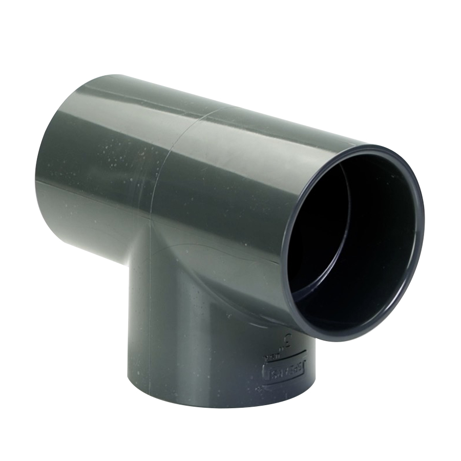 3" Schedule 40 Gray PVC Socket Tee