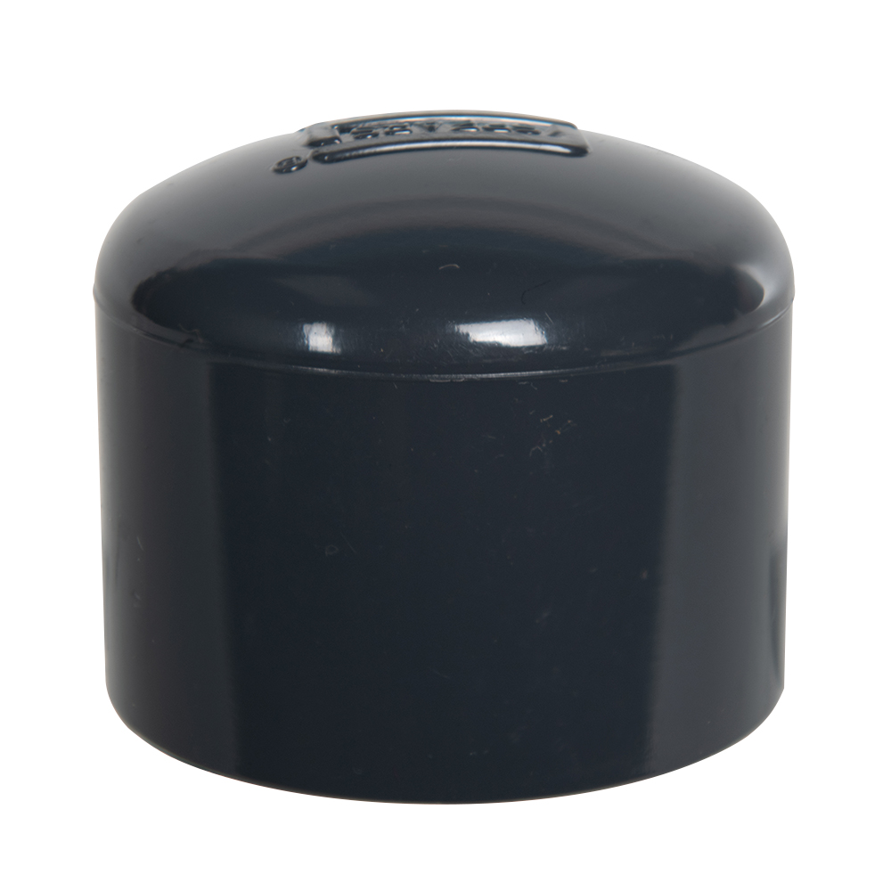 1-1/2" Schedule 40 Gray PVC Socket Cap