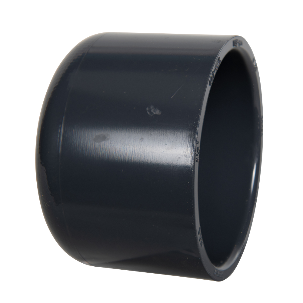 2-1/2" Schedule 40 Gray PVC Socket Cap