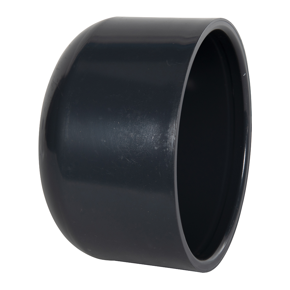 4" Schedule 40 Gray PVC Socket Cap