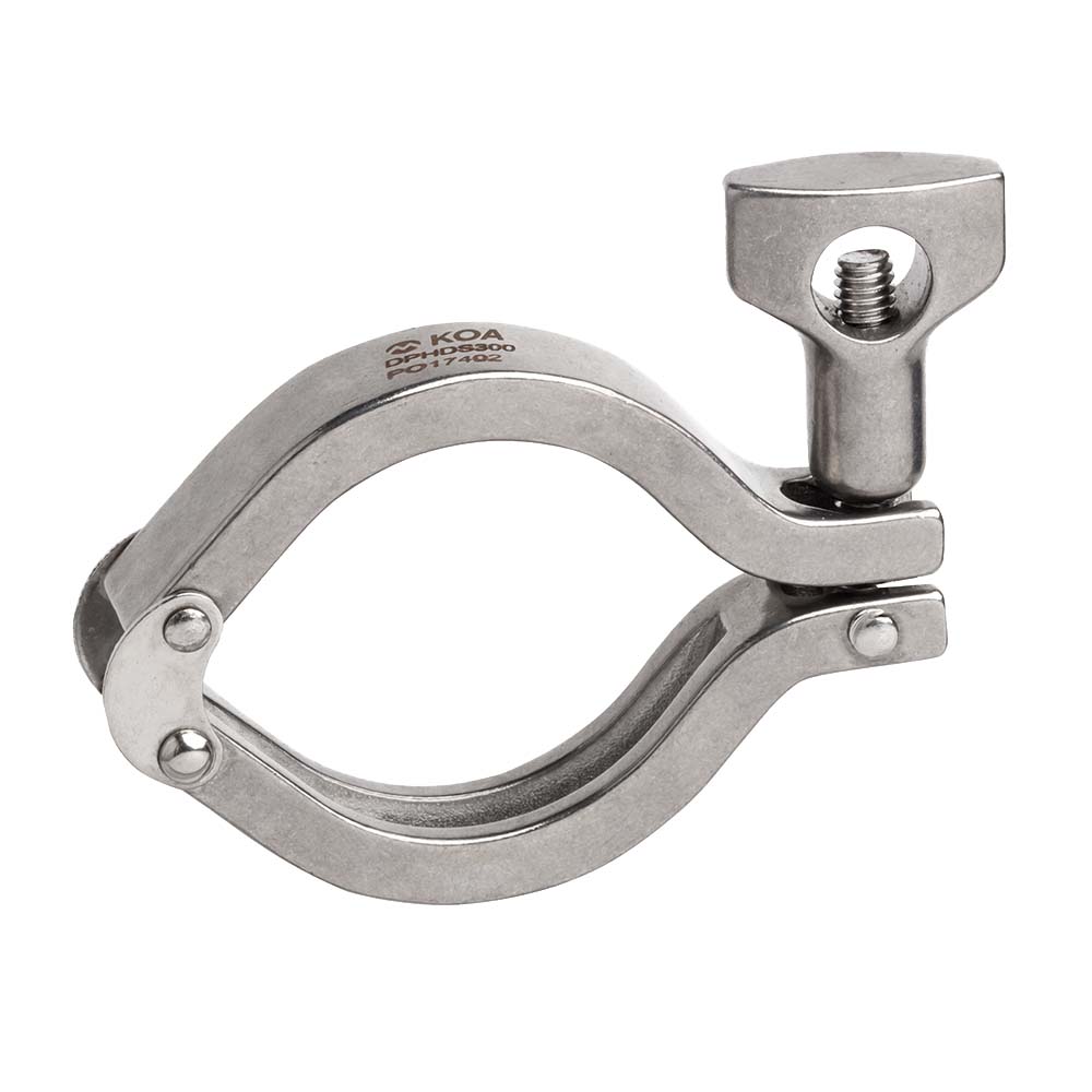 1-1/2" Stainless Steel Sanitary Double Pin Clamp