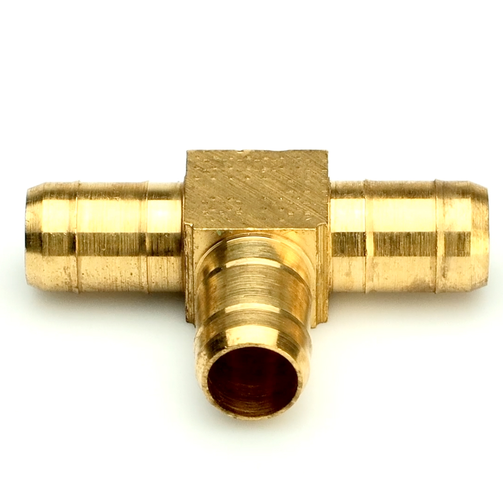 3/8" ID x 3/8" ID X 3/8" ID Tube Dubl-Barb® Brass Union Tee