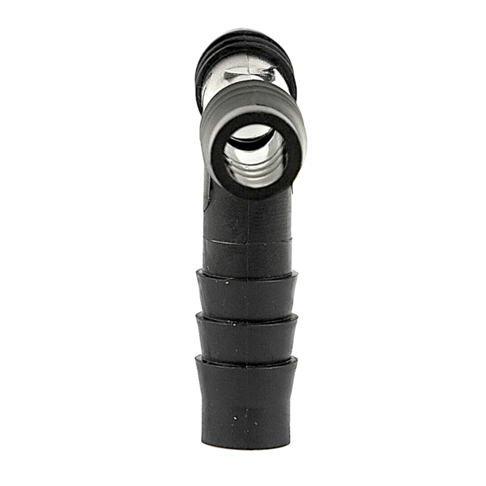 5/16" x 5/16" x 5/16" Hose ID Black HDPE Tee