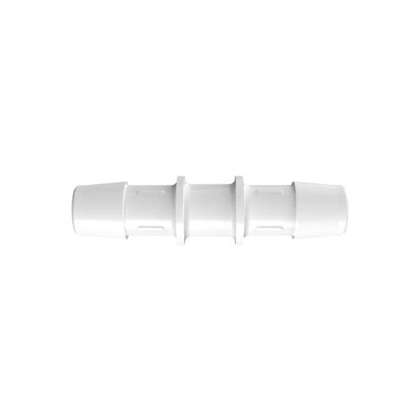 1/2" Tube ID Natural Polypropylene Coupler