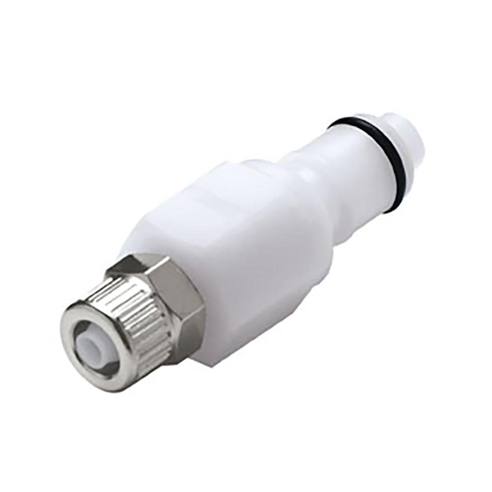 1/4" In-Line Ferruleless PTF PLC Series Acetal Insert - Shutoff (Body Sold Separately)