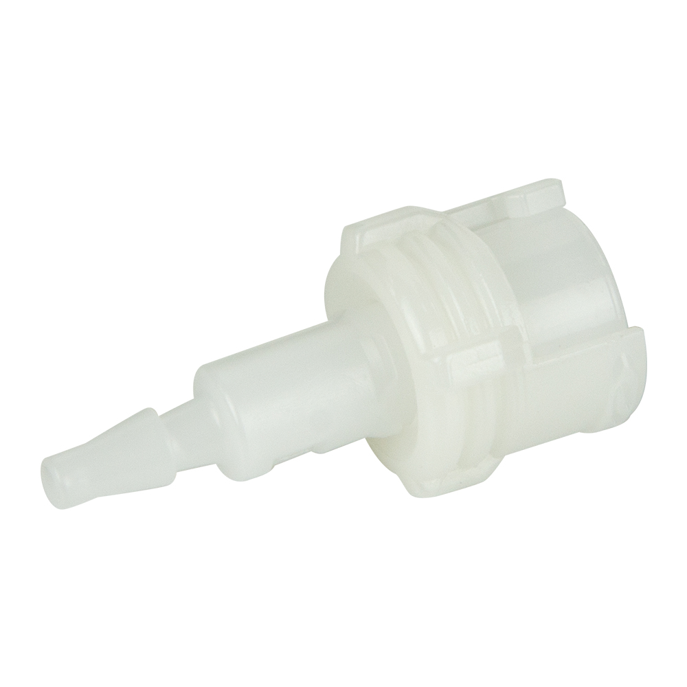 3mm Hose Barb SMC Series Subminiature Acetal Metric In-Line Coupling Body - Straight Thru (Insert Sold Separately)