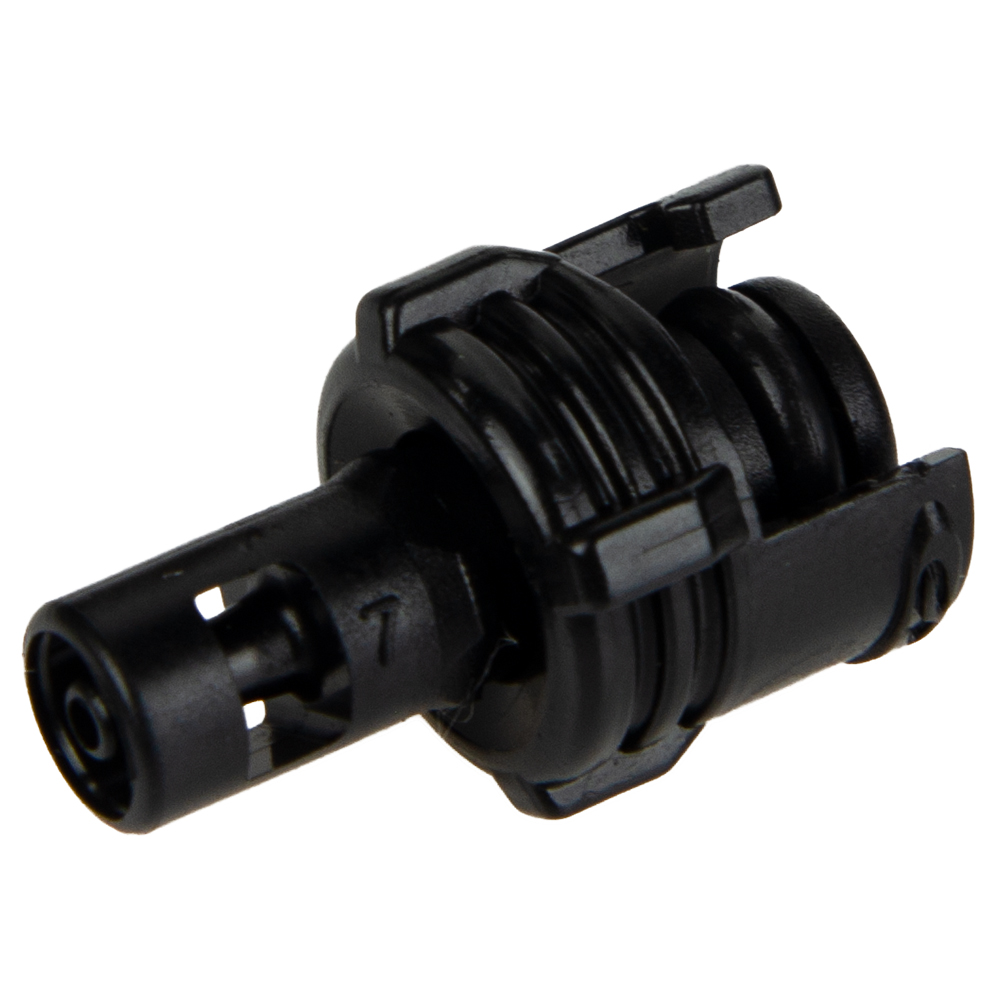 1/16" Hose Barb SMC Series Subminiature Acetal Black In-Line Insert - Straight Thru (Body Sold Separately)