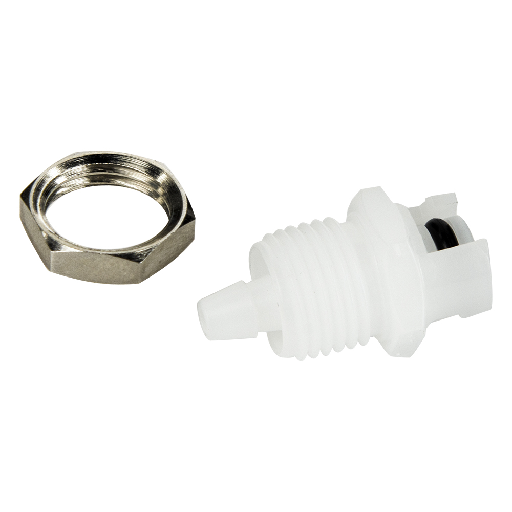 1/8" Hose Barb SMC Series Subminiature Acetal Panel Mount Insert - Straight Thru (Body Sold Separately)