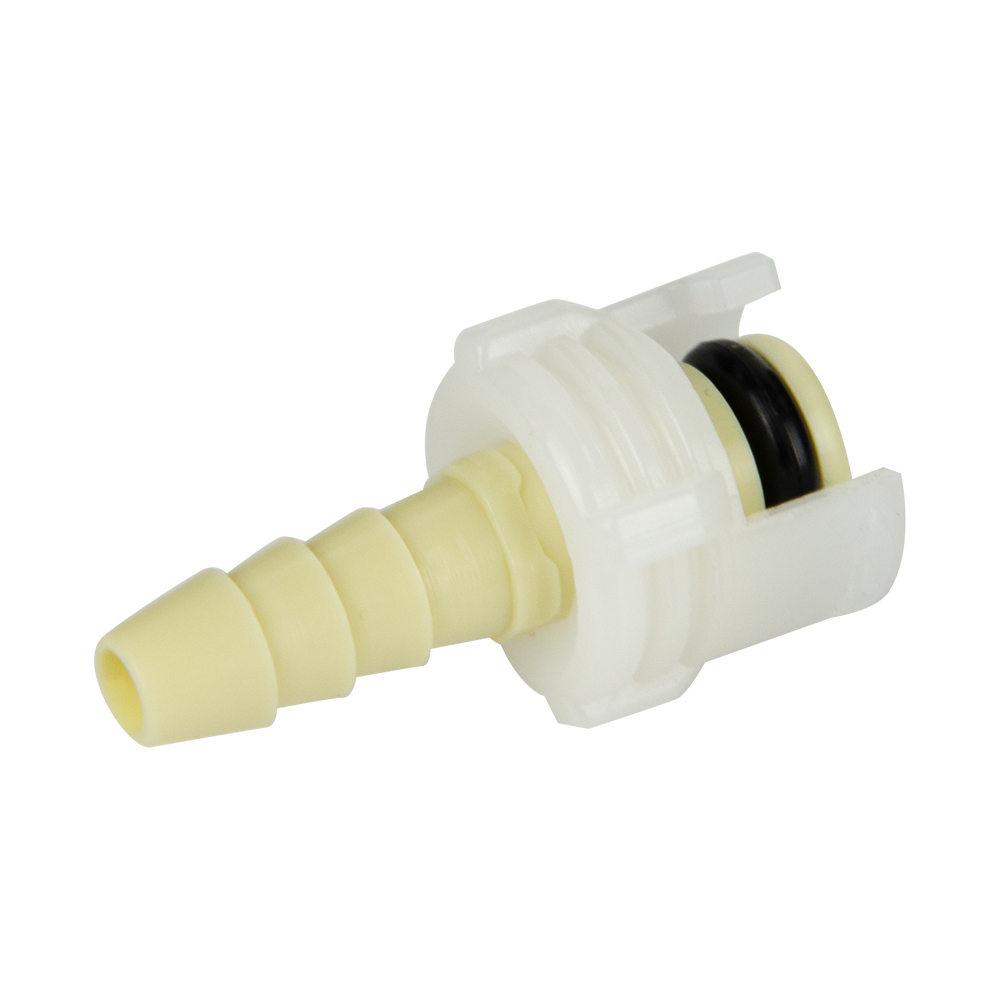 1/8" Hose Barb SMC Series Subminiature Polypropylene In-Line Coupling Insert - Straight Thru (Body Sold Separately)