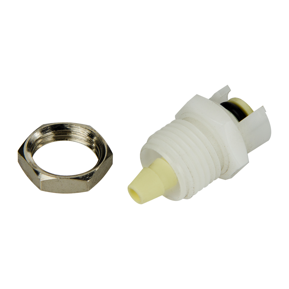 1/8" Hose Barb SMC Series Subminiature Polypropylene Panel Mount Coupling Insert - Straight Thru (Body Sold Separately)