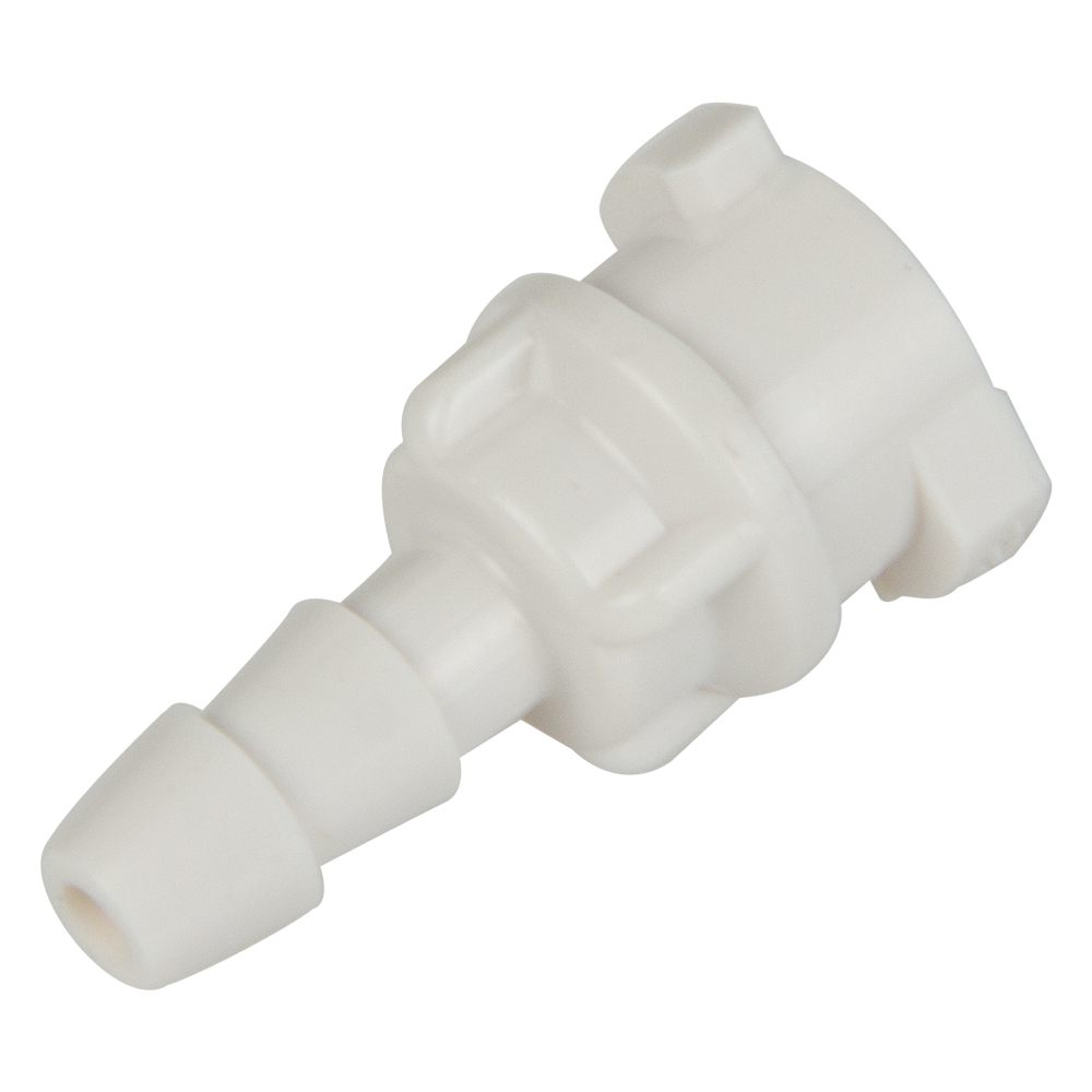 1/8" Hose Barb SMC Series Subminiature ABS In-Line Coupling Body - Straight Thru (Insert Sold Separately)