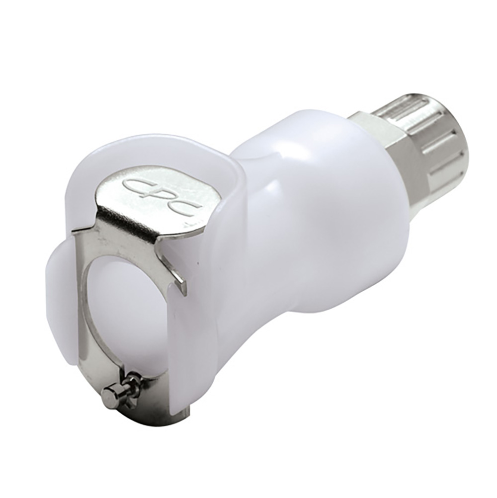 1/4" In-Line Ferruleless PTF PLC Series Acetal Body - Straight Thru (Insert Sold Separately)