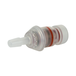 1/4" Hose Barb Natural Polypropylene Male SeriesLock™ Valved Insert - Medium