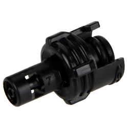 1/16" Hose Barb Acetal Black In-Line Insert - Straight Thru (Body Sold Separately)