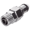3/8" In-Line Ferruleless PTF LC Series Chrome Plated Brass Insert - Straight Thru (Body Sold Separately)