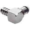 1/4" Hose Barb LC Series Chrome Plated Brass Elbow Insert - Shutoff (Body Sold Separately)