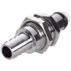 3/8" Hose Barb LC Series Chrome Plated Brass Panel Mount Insert - Shutoff (Body Sold Separately)