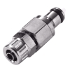 5/32" In-Line Ferruleless PTF MC Series Chrome Plated Brass Insert - Straight Thru (Body Sold Separately)