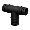 1-1/8" Black Qwik-Lok™ Tee Fitting