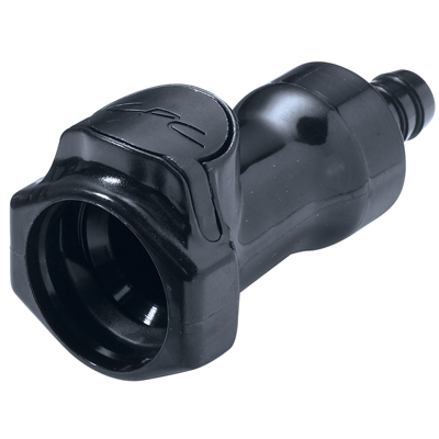 3/8" In-Line Hose Barb HFC 57 Series Polysufone Coupling Body - Straight Thru (Insert Sold Separately)